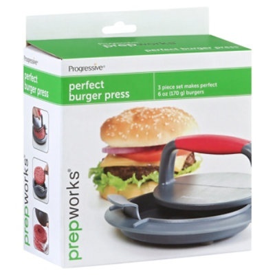 slide 1 of 4, Prepworks Progressive Perfect Burger Press, 3 pc