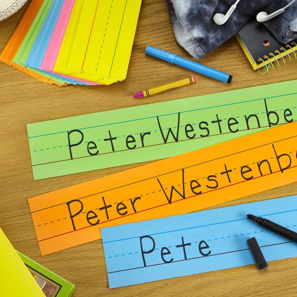 slide 9 of 10, ASTROBRIGHTS Sentence Strips, 3" X 24", Mulitcolor, Pack Of 100 Strips, 100 ct