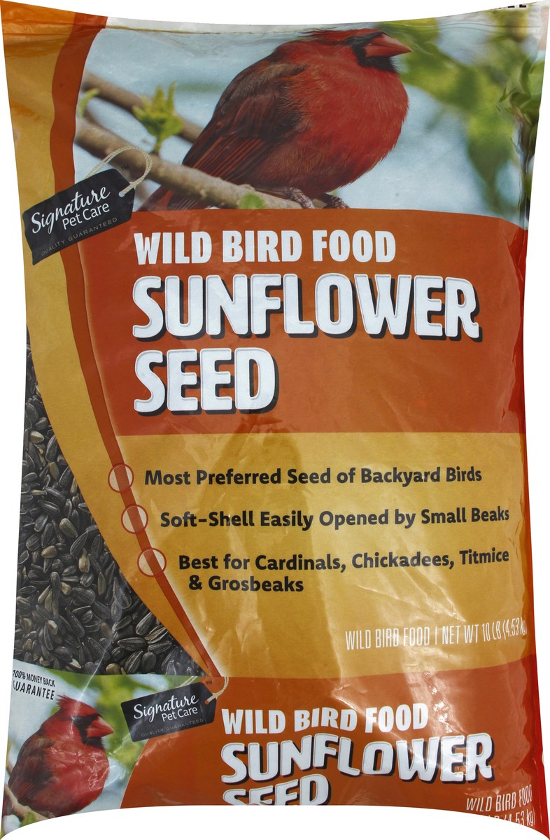 slide 4 of 7, Signature Wild Sunflower Seed Bird Food 10 lb, 10 lb