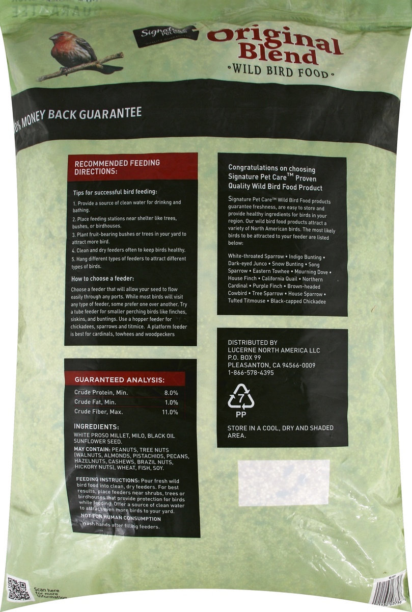 slide 2 of 7, Signature Wild Bird Food 20 lb, 20 lb