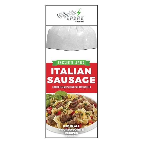 slide 1 of 1, Mighty Spark Premium Italian Sausage W/Prosciutto, 16 oz