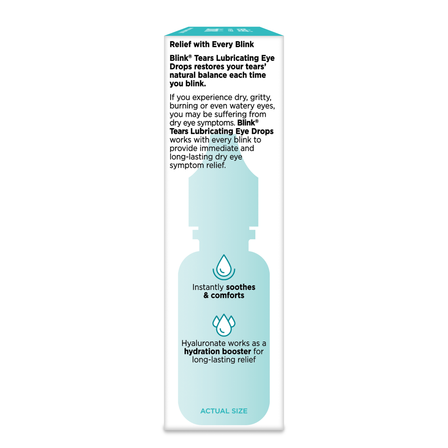 slide 3 of 3, Blink Tears Dry Eye Mild-Moderate Lubricating Eye Drops 0.5 fl oz, 0.5 fl oz