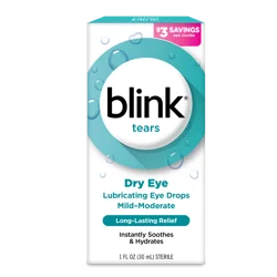 Blink Tears Dry Eye Mild-Moderate Lubricating Eye Drops 1 fl oz