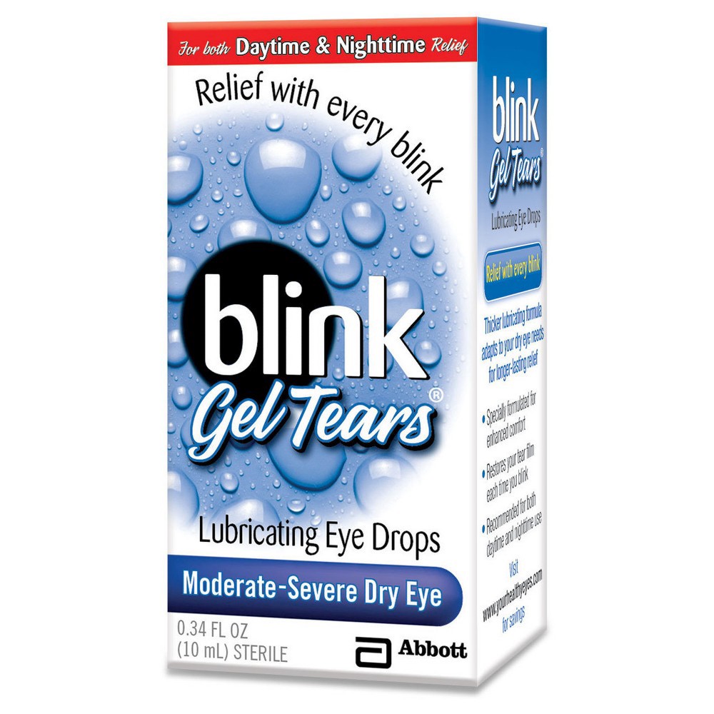 slide 2 of 3, AMO Blink Gel Tears Eye Drops, 0.34 fl oz