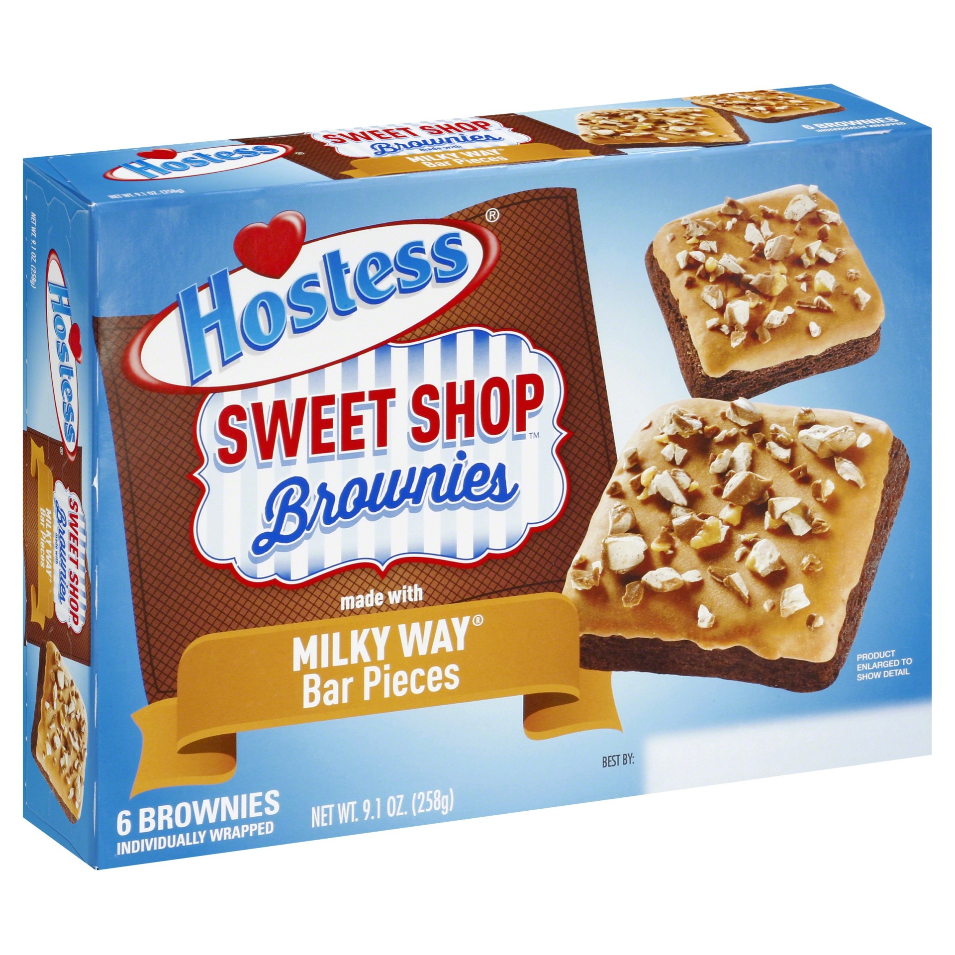 slide 1 of 1, Hostess Milky Way Brownies, 6 ct; 1.41 oz