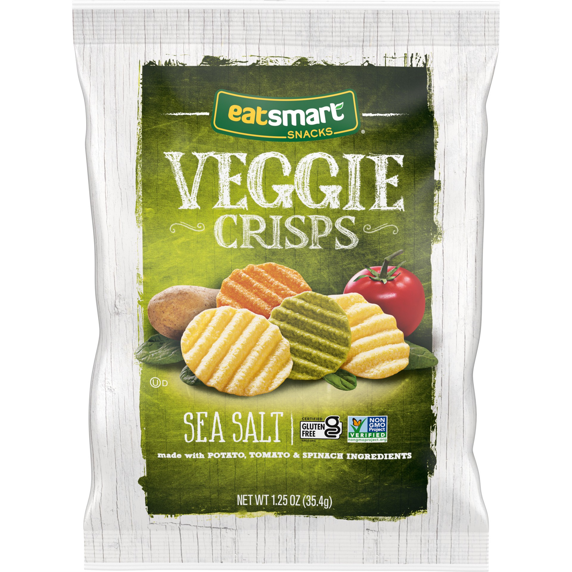 slide 1 of 1, Eatsmart Snacks Snacks, Veggie Crisps with Sea Salt, 1.25 Oz, 1.25 oz