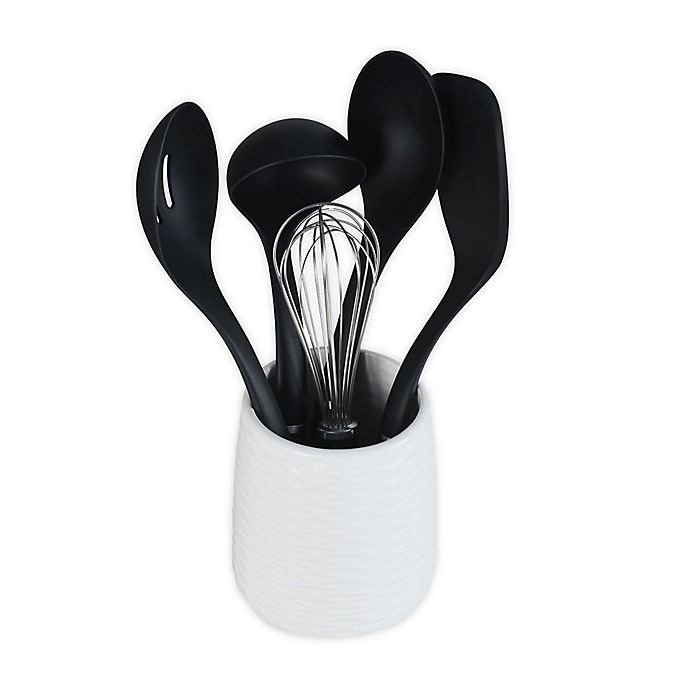 slide 1 of 4, KitchenAid Kitchen Tool and Gadget Set - Black, 6 ct