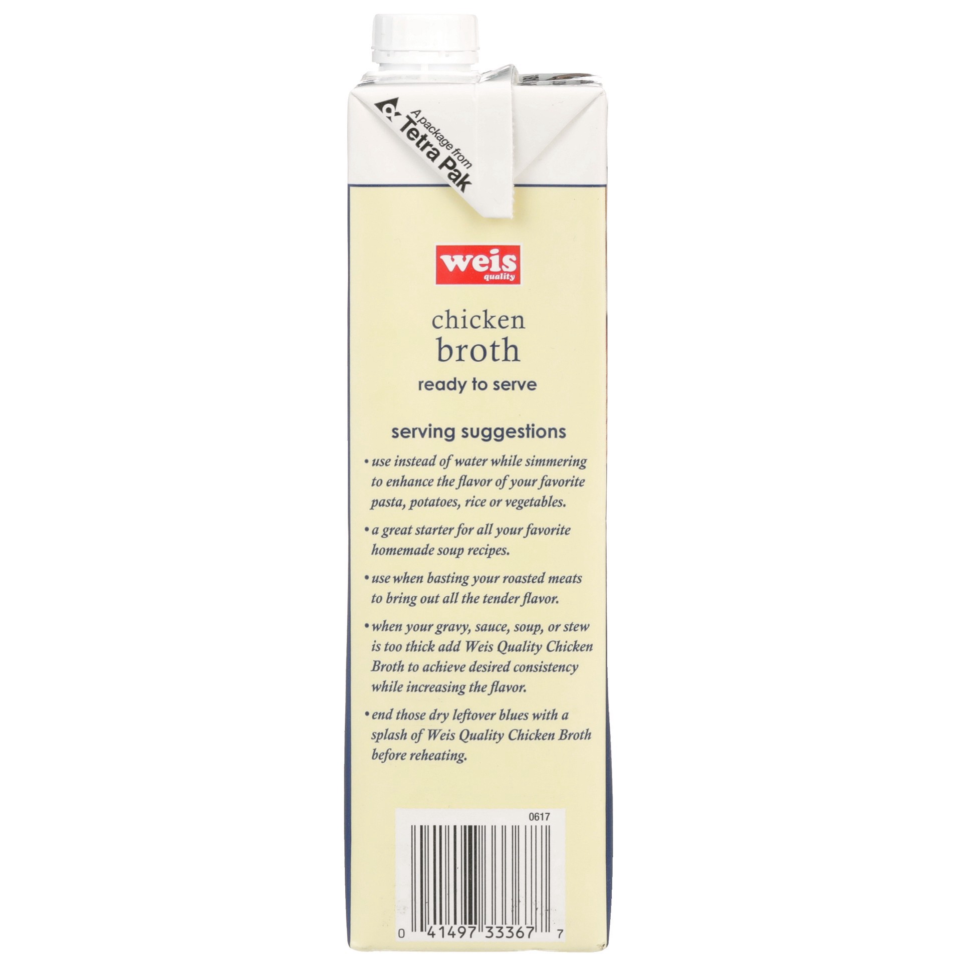 slide 6 of 6, Weis Quality Chicken Broth, 32 fl oz