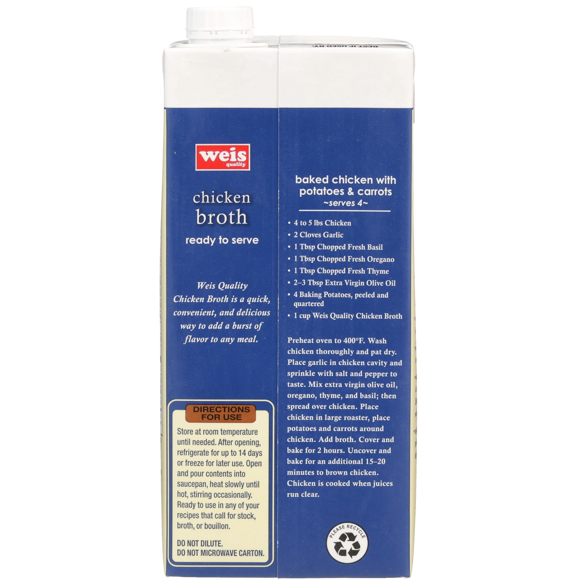 slide 2 of 6, Weis Quality Chicken Broth, 32 fl oz