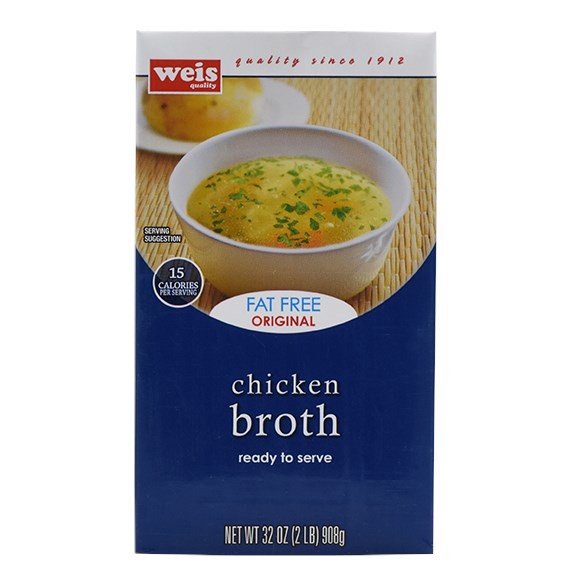 slide 1 of 1, Weis Quality Chicken Broth, 32 fl oz