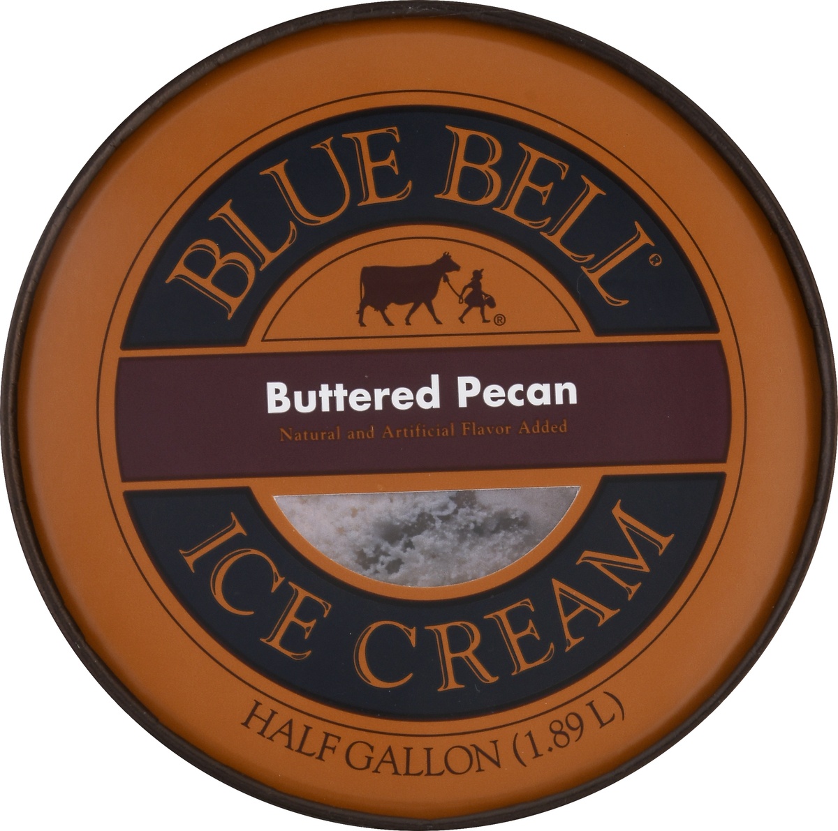 slide 5 of 9, Blue Bell Brown Rim Ice Cream, 1/2 gal
