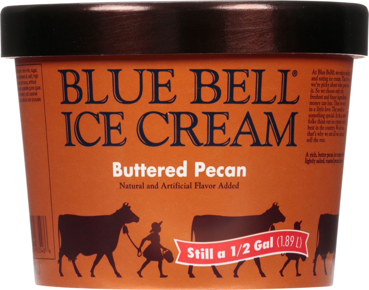 slide 7 of 9, Blue Bell Brown Rim Ice Cream, 1/2 gal