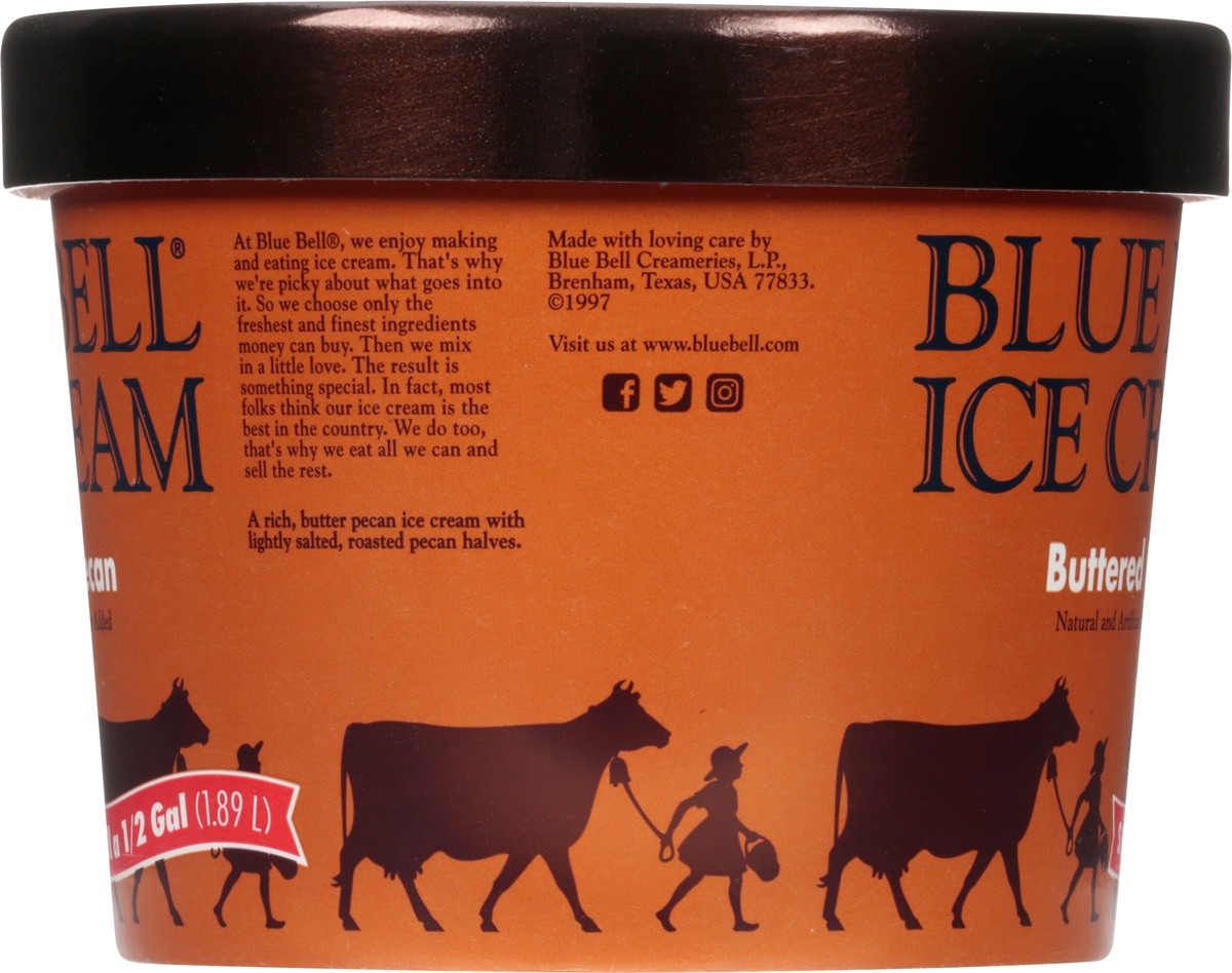 slide 8 of 9, Blue Bell Brown Rim Ice Cream, 1/2 gal