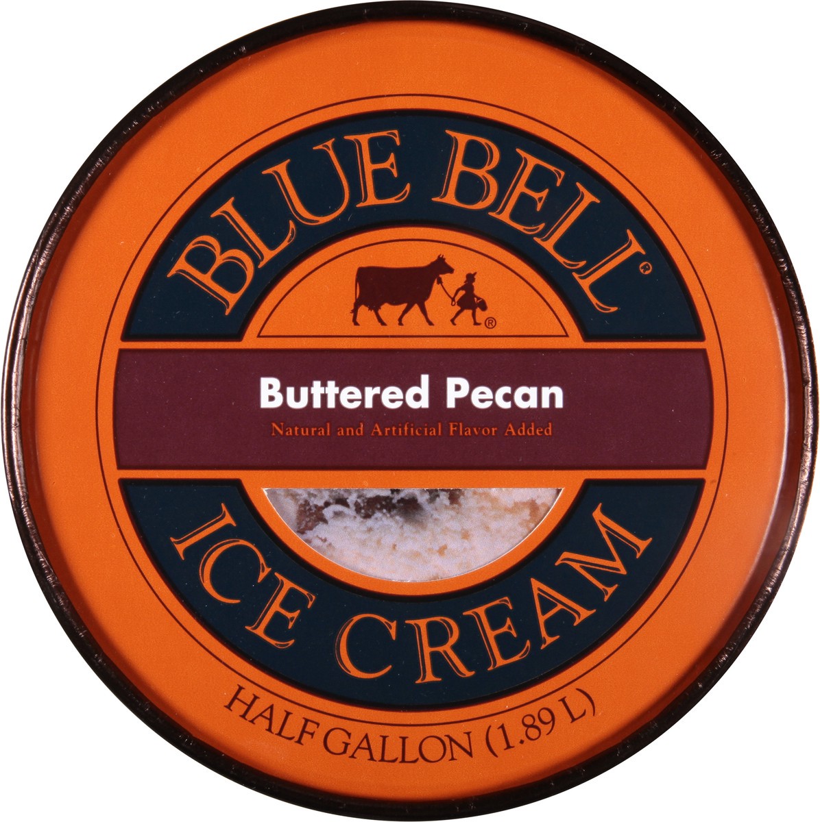 slide 9 of 9, Blue Bell Brown Rim Ice Cream, 1/2 gal