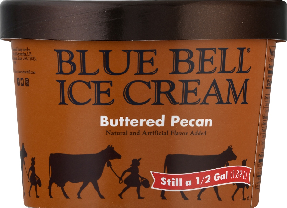 slide 9 of 9, Blue Bell Brown Rim Ice Cream, 1/2 gal