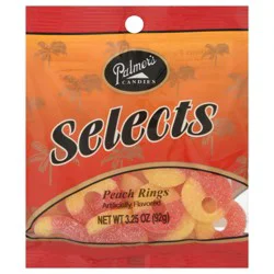 Palmer's Selects Peach Rings Candies 3.25 oz