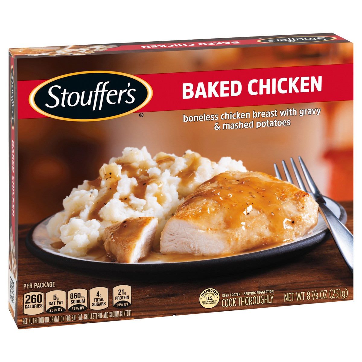 slide 3 of 13, Stouffer's Baked Chicken Frozen Meal, 8.88 oz