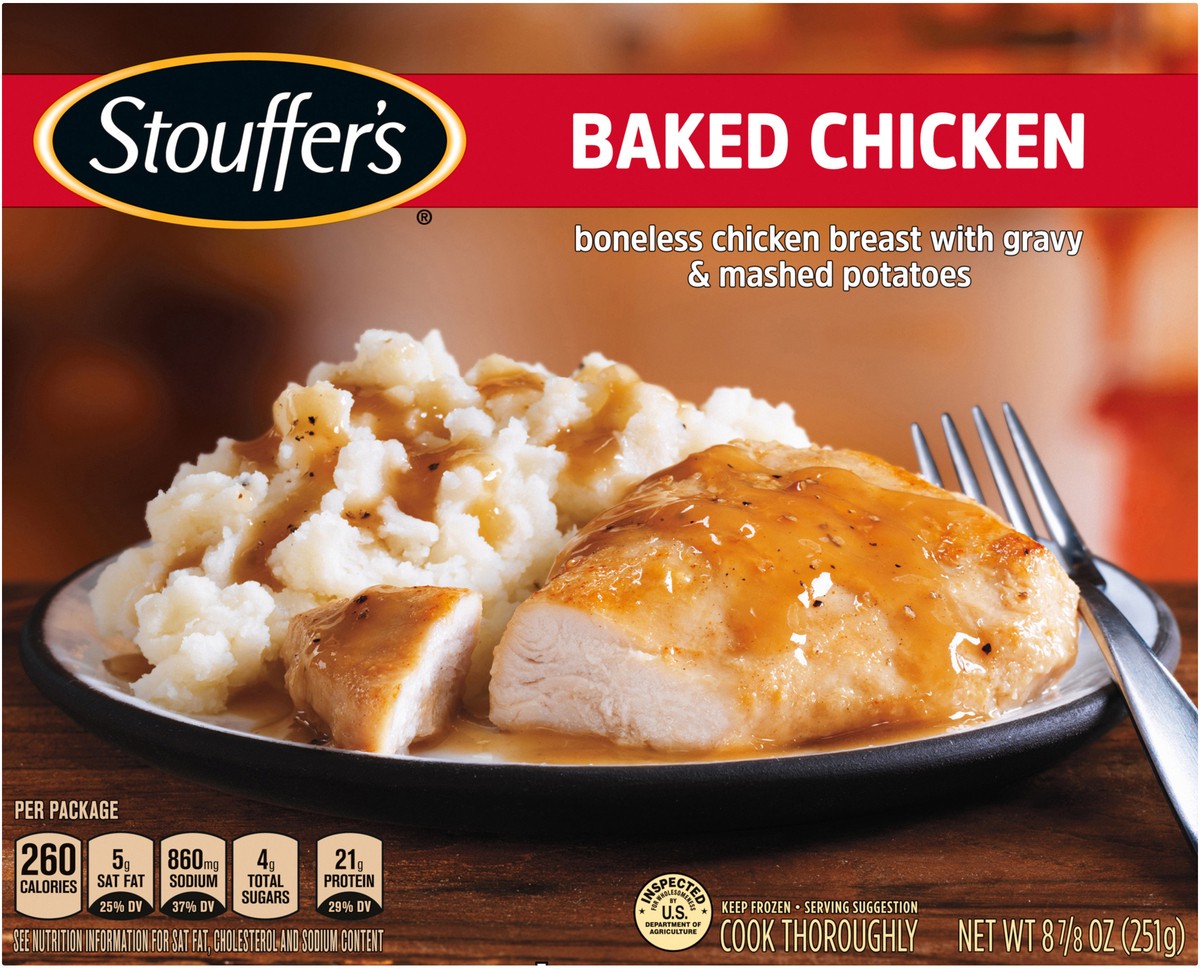 slide 12 of 13, Stouffer's Baked Chicken Frozen Meal, 8.88 oz