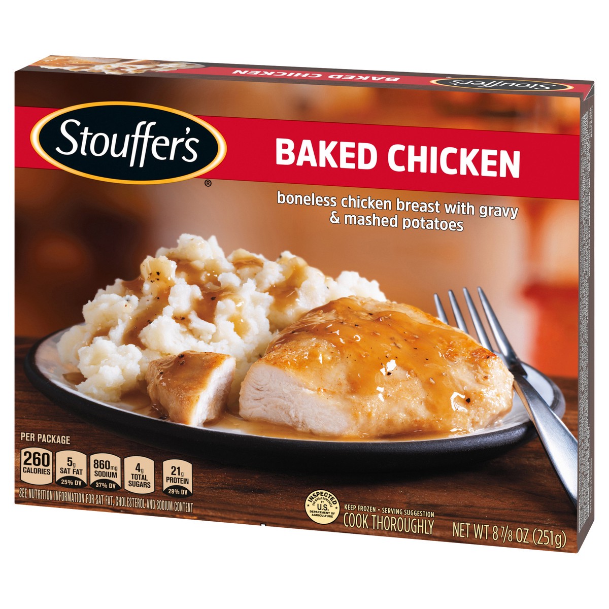 slide 10 of 13, Stouffer's Baked Chicken Frozen Meal, 8.88 oz