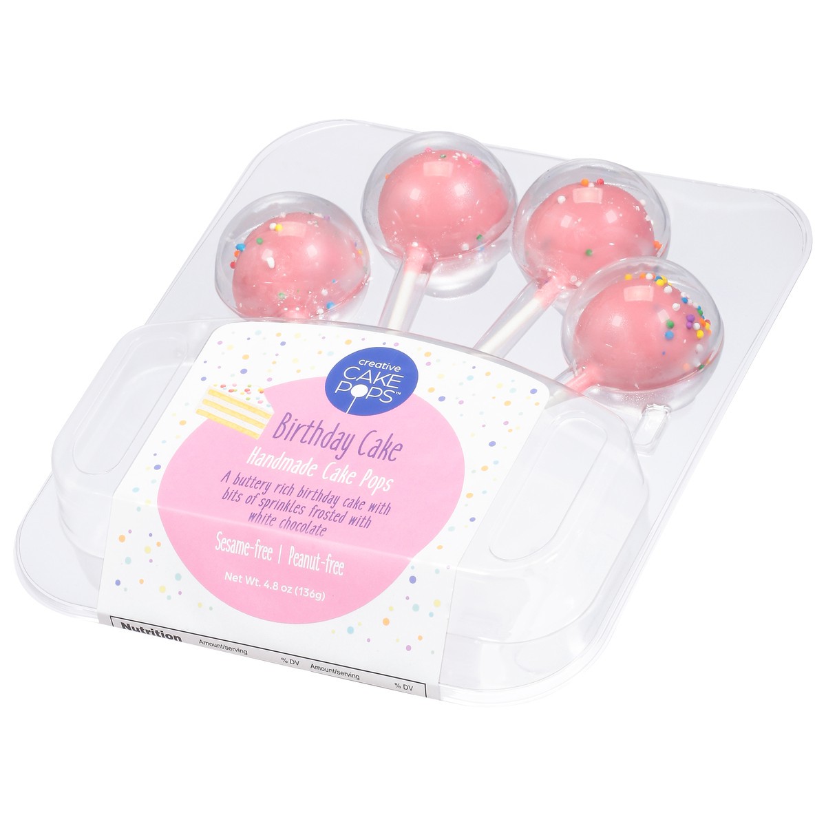 slide 3 of 13, Cake Pops Handmade Birthday Cake Cake Pops 4 ea, 4 ct