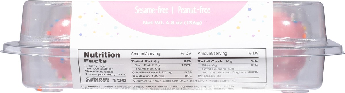 slide 5 of 13, Cake Pops Handmade Birthday Cake Cake Pops 4 ea, 4 ct