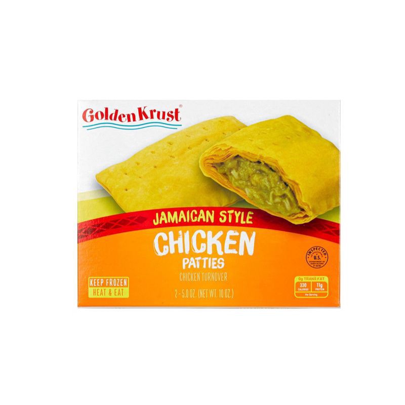 slide 1 of 4, Golden Krust Jamaican Style Chicken Patties Turnover 2 - 5 oz Patties, 2 ct