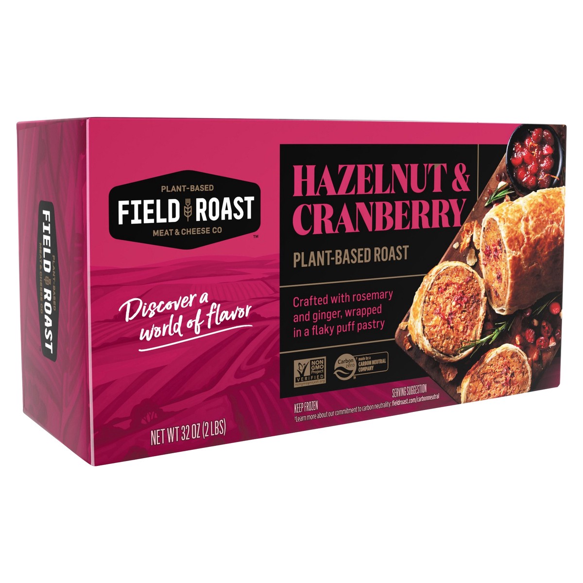 slide 3 of 5, Field Roast Plant-Based Roast, Hazelnut & Cranberry, 2 lb
