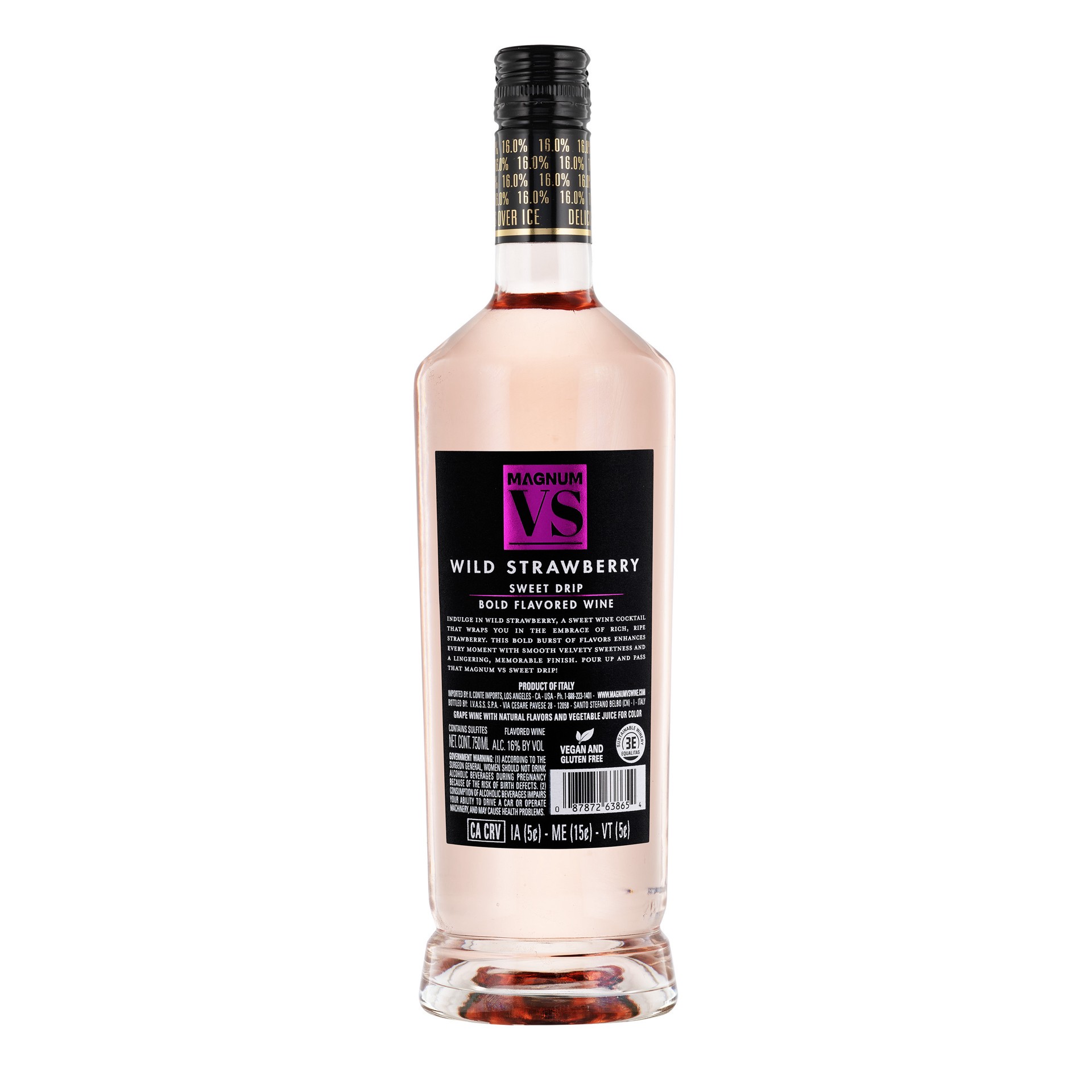 slide 6 of 7, Magnum VS Wild Strawberry Sweet Rose Wine Cocktail 750 ml, 750 ml