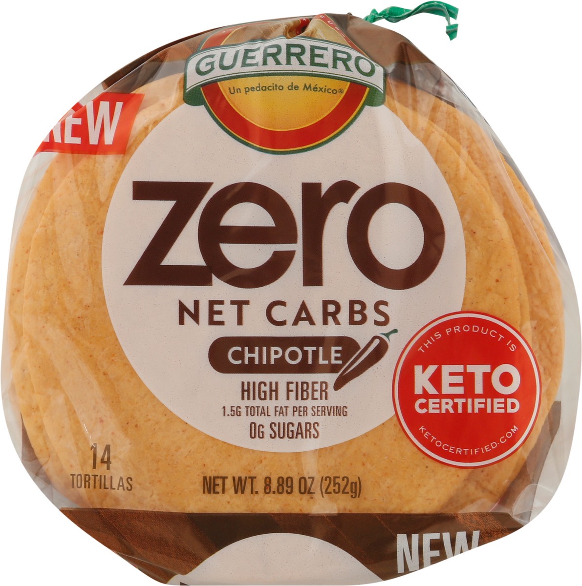 slide 3 of 9, Guerrero Zero Net Carbs Chipotle Tortillas 14 ea, 14 ct