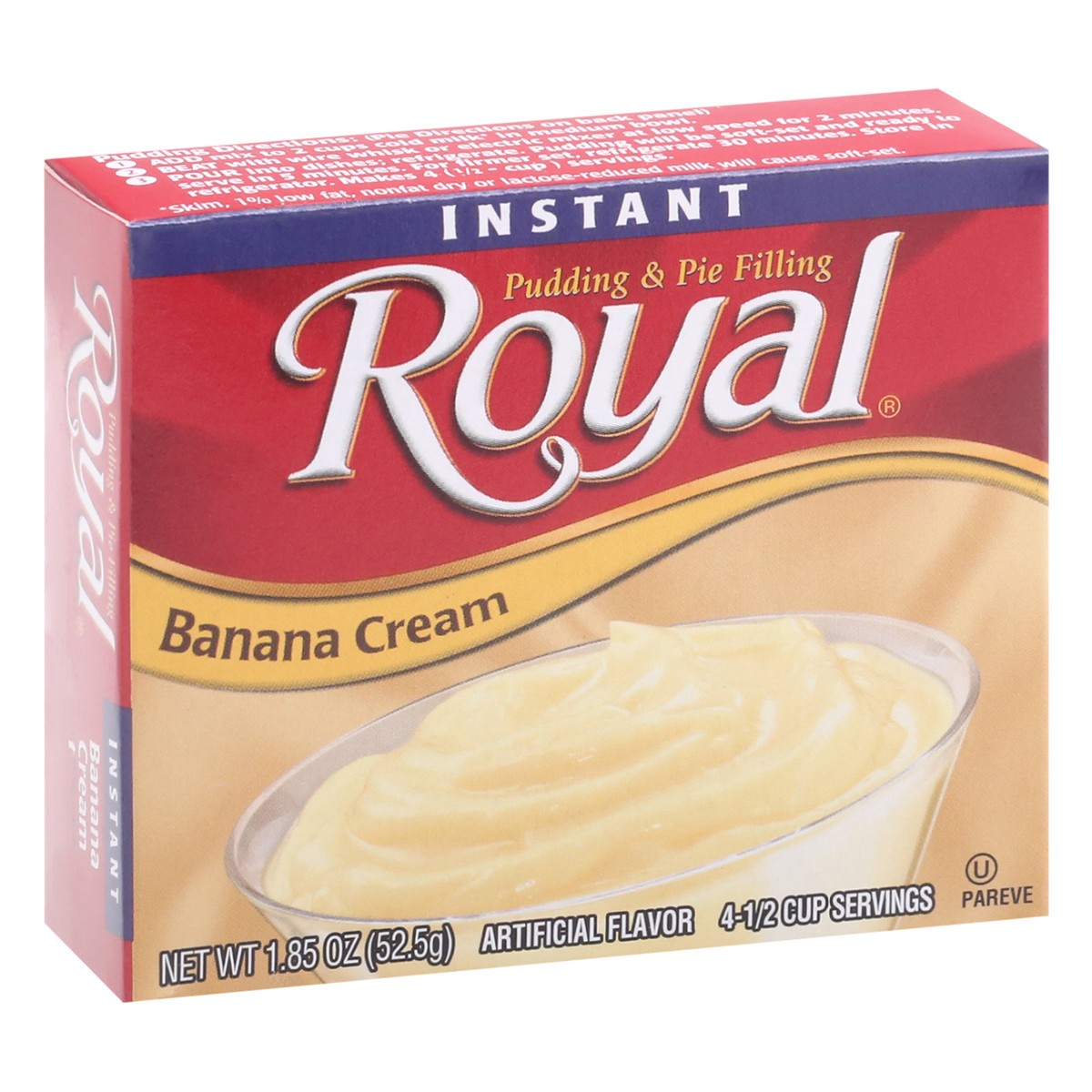 slide 4 of 13, Royal Instant Banana Cream Pudding & Pie Filling 1.85 oz, 1.85 oz