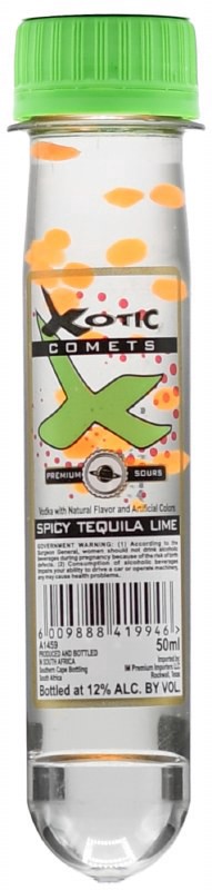 slide 1 of 1, Xotic Comet Sours Vodka - Spicy Lime, 50 ml
