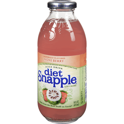 slide 2 of 9, Snapple Diet Juice Drink Noni Berry - 16 fl oz, 16 fl oz