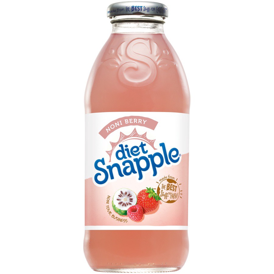 slide 1 of 9, Snapple Diet Juice Drink Noni Berry - 16 fl oz, 16 fl oz