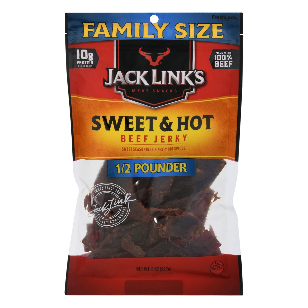 slide 1 of 11, Jack Link's Sweet & Hot Beef Jerky - 8oz, 