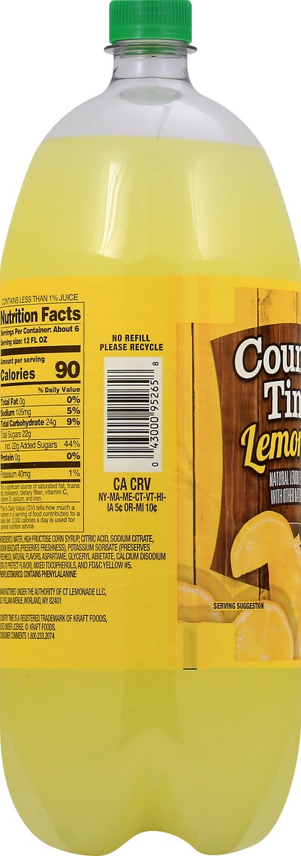 slide 5 of 9, Country Time Lemonade 2.0 lt, 2 liter