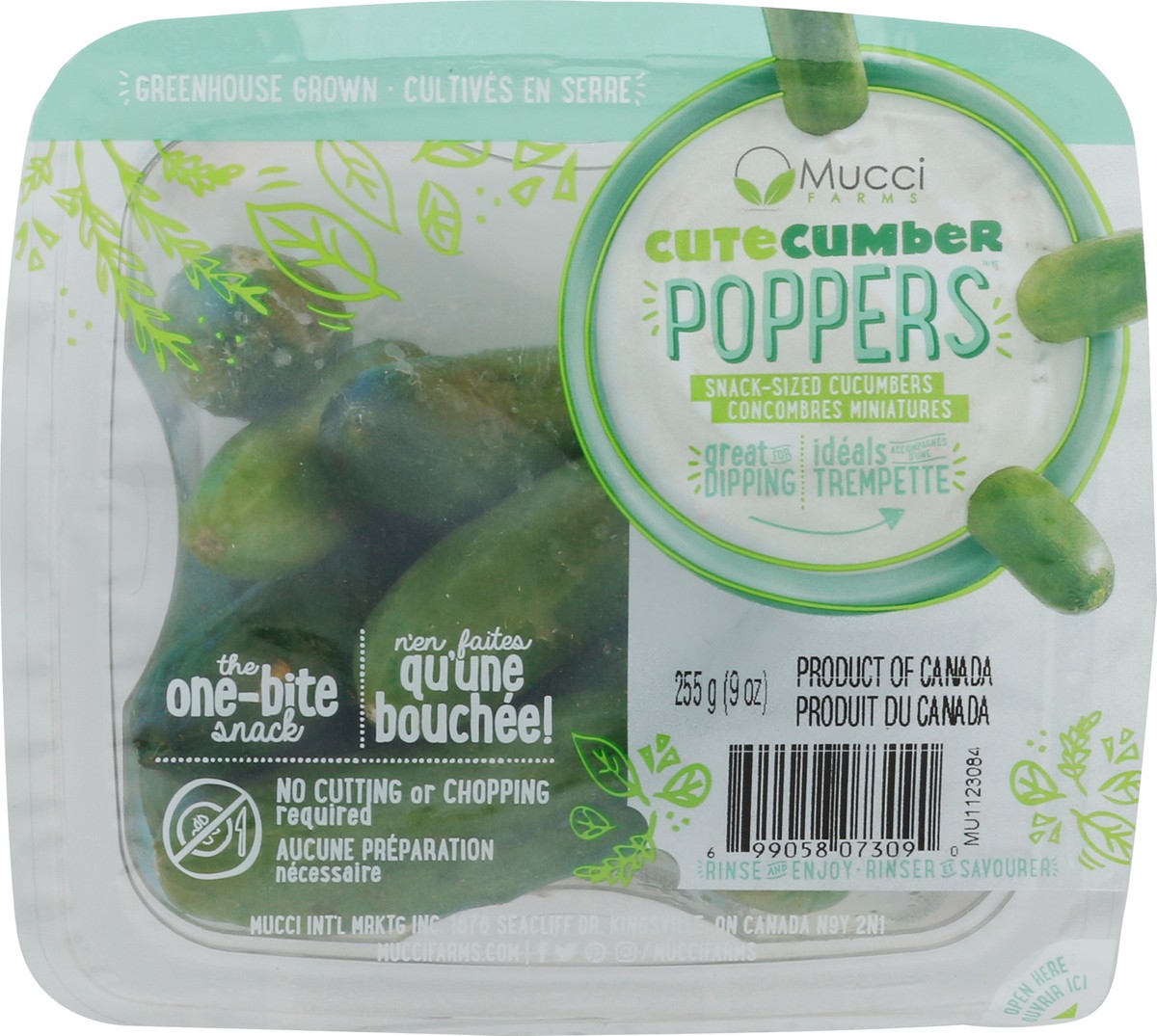 slide 5 of 7, Mucci Farms CuteCumber Poppers Snack-Sized Cucumbers, 