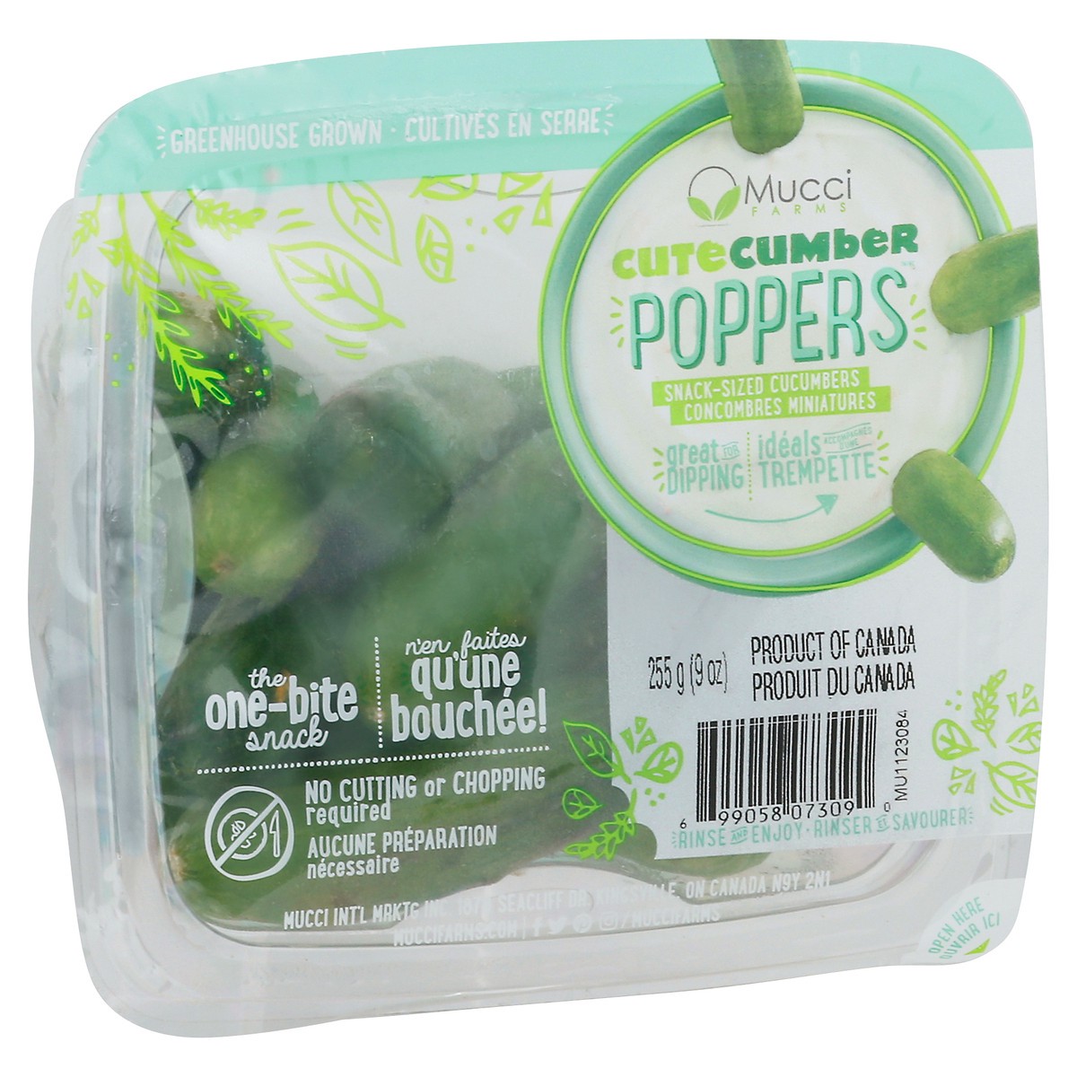 slide 7 of 7, Mucci Farms CuteCumber Poppers Snack-Sized Cucumbers, 