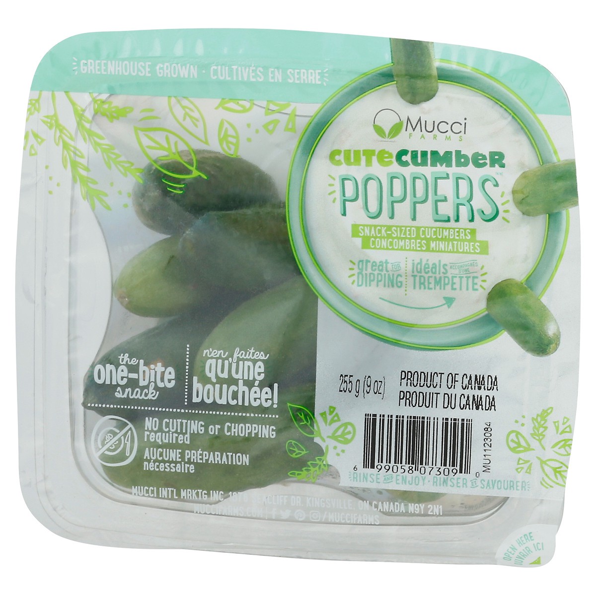 slide 4 of 7, Mucci Farms CuteCumber Poppers Snack-Sized Cucumbers, 