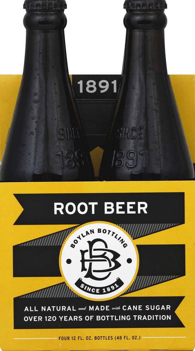 slide 2 of 4, Boylan Root Beer 4 ea, 4 ct