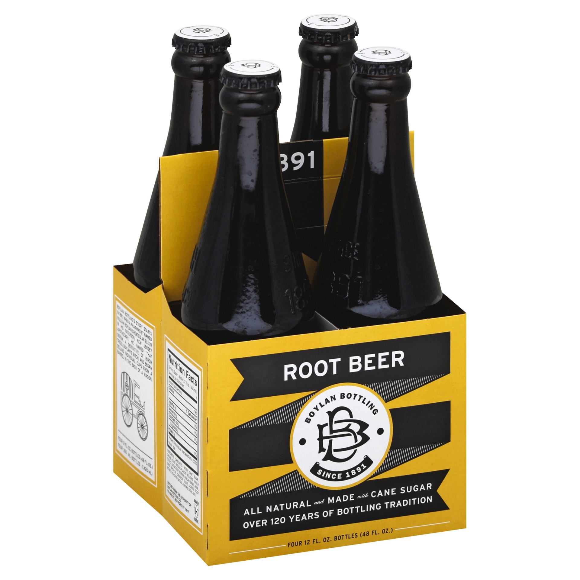 slide 1 of 4, Boylan Root Beer 4 ea, 4 ct