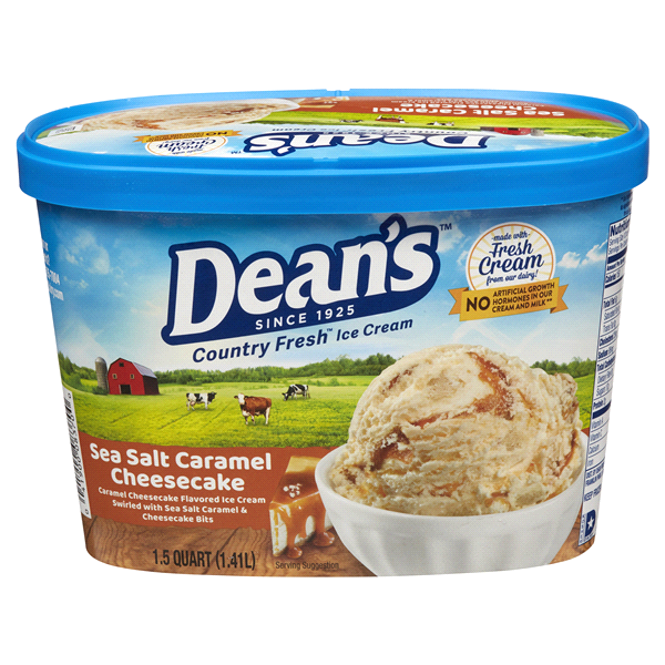 Dean's Country Fresh Premium Sea Salt Caramel Cheesecake Ice Cream 48