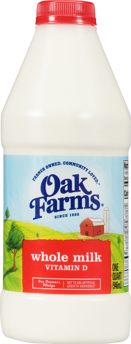 slide 2 of 14, Oak Farms Whole Milk 1 Qt, 1 qt