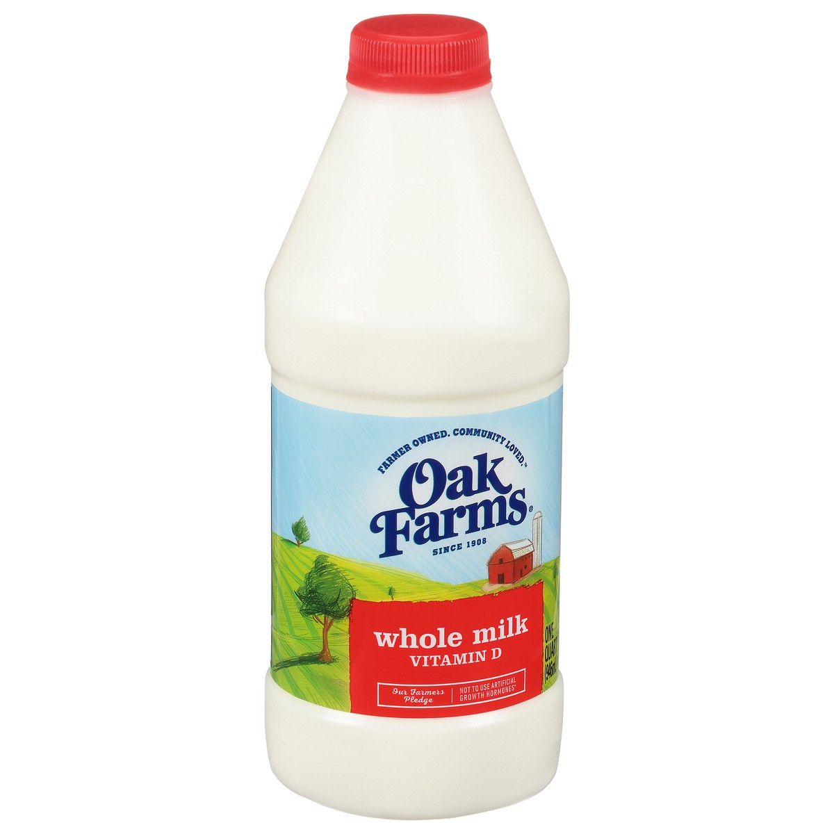 slide 8 of 14, Oak Farms Whole Milk 1 Qt, 1 qt