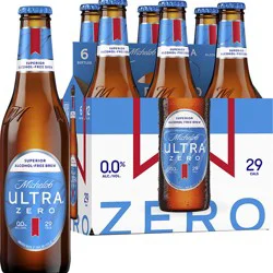 Michelob Ultra Alcohol-Free Superior Zero Brew 6 - 12 fl oz Bottles