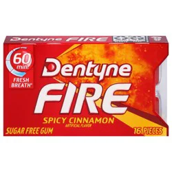 Dentyne Fire Sugar Free Spicy Cinnamon Gum 16 Pieces