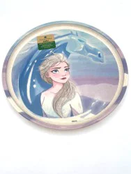 Zak! Designs Zak  Frozen2 8In Melm Bamboo Plate - 1 Ea