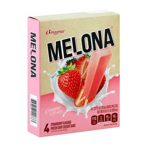 slide 1 of 1, Binggrae Melona Mochi Strawberry Ice Cream, 9.1 oz