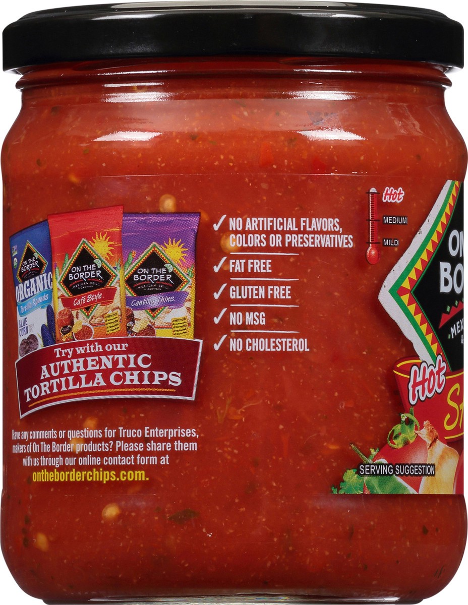 slide 2 of 7, On The Border 16 oz OTB Hot Salsa, 12 oz