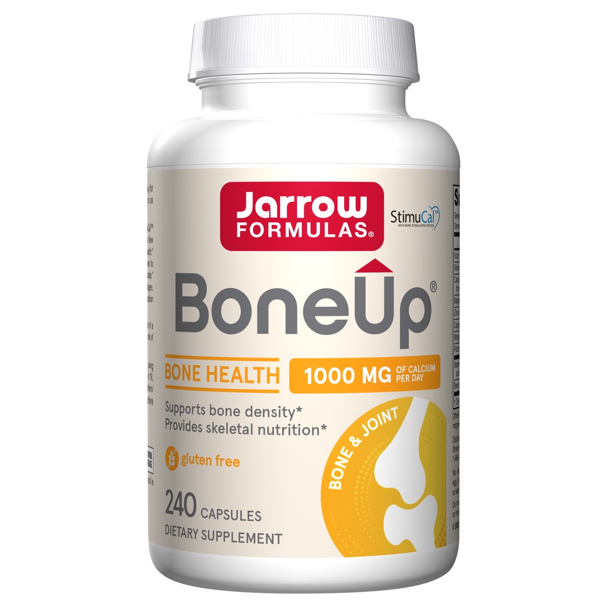 slide 1 of 4, Jarrow Formulas BoneUp - 240 Capsules - Micronutrient Formula for Bone Health - Supplement Includes Natural Sources of Vitamin D3, Vitamin K2 (as MK-7) & Calcium - 120 Servings, 240 ct