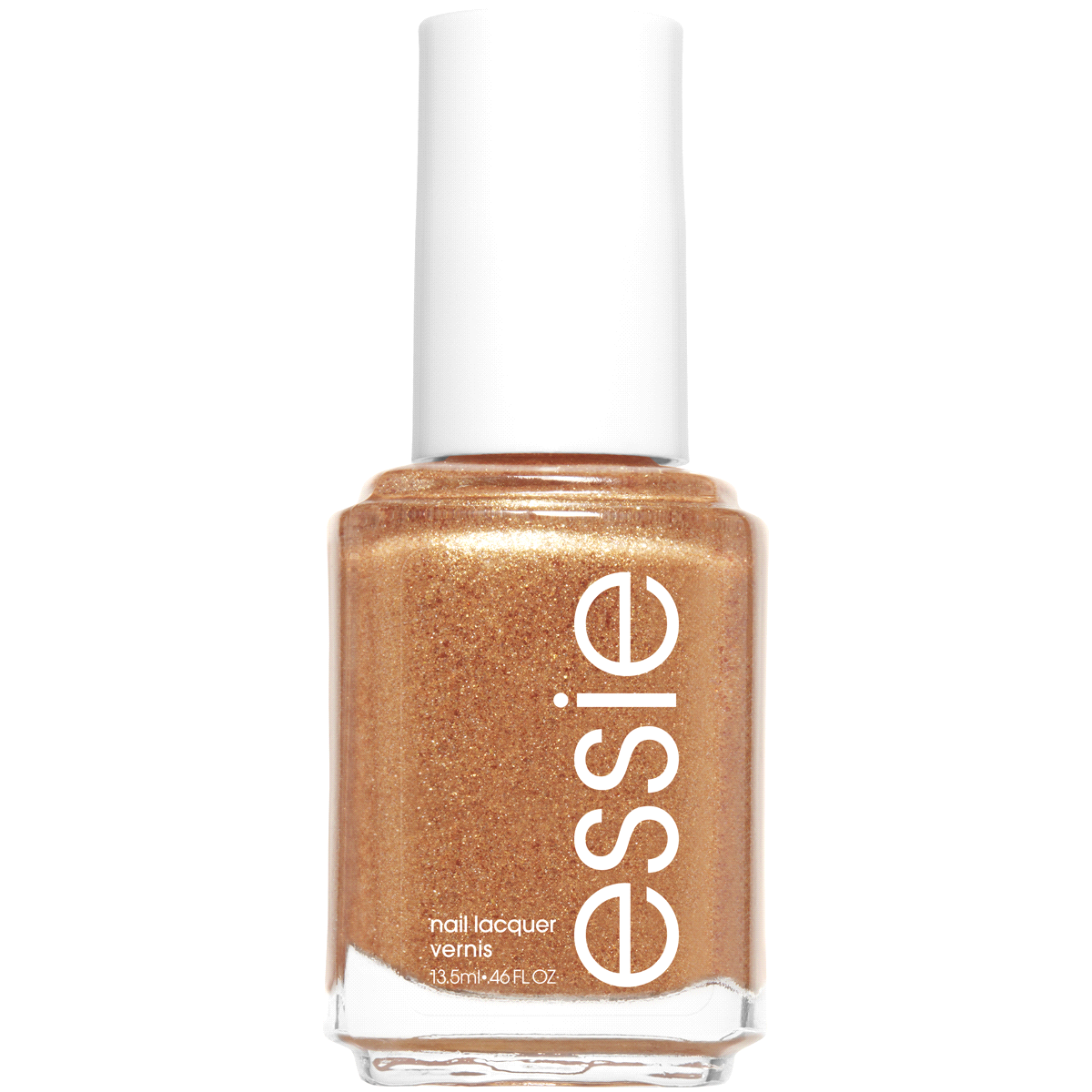 slide 1 of 2, essie Concrete Glitter Nail Polish, Can'T Stop Her In Copper, 0.46 oz